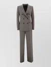Tagliatore Double-breasted Pinstripe Tailored Suit In Gray