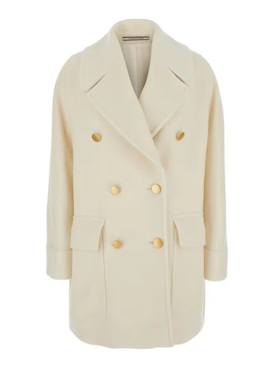 TAGLIATORE DOUBLE BREASTED SHORT COAT