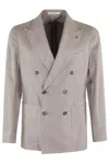 TAGLIATORE TAGLIATORE DOUBLE BREASTED SILK JACKET
