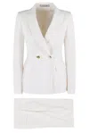 Tagliatore Double-breasted Blazer And Straight-leg Trousers Set
