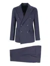 Tagliatore 'vesuvio' Double-breasted Suit With Slim Trousers And Back Vent