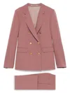 Tagliatore Double-breasted Suit With Flap Pockets And Notched Lapels