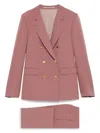 Tagliatore Double-breasted Suit With Flap Pockets And Notched Lapels
