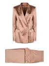 Tagliatore Double-breasted Suit In Neutral
