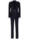 Shop Tagliatore Double-breasted Suit In Blue