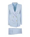 Tagliatore Peak-lapels Double-breasted Blazer In Blue