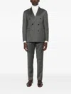 Tagliatore Double-breasted Suit In Gray