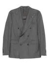 Tagliatore Double-breasted Suit In Gray