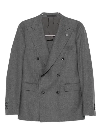 Tagliatore Double-breasted Suit In Gray