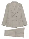 Tagliatore Double-breasted Suit In Gray