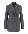 Tagliatore Double-breasted Suit Jacket In Gray