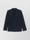 Tagliatore Tailored Blue Double-breasted Jacket With Notched Lapel