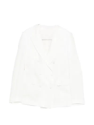 Tagliatore Double-breasted Suit In White