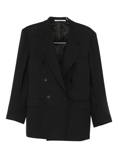 Tagliatore Double-breasted Tailored Blazer In Black