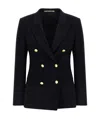 Tagliatore Double-breasted Tailored Blazer In Black