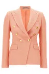 Tagliatore Lapel Blazer Gold Buttons