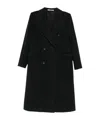 Tagliatore Double-breasted Tailored Coat In Black