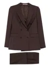 Tagliatore Double-breasted Tailoring In Brown