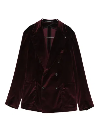 Tagliatore Green Jackets In Brown