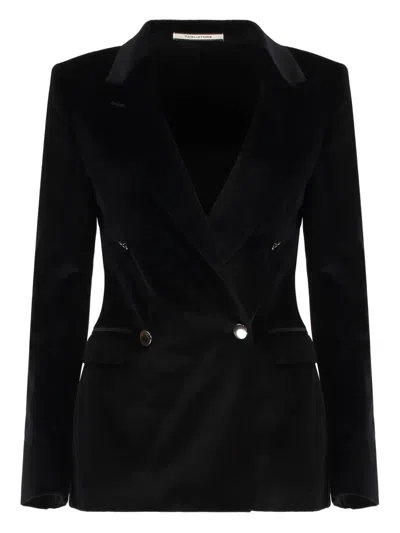 TAGLIATORE DOUBLE-BREASTED VELVET JACKET