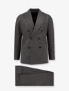 Tagliatore Double-breasted Virgin Wool Blazer In Gray