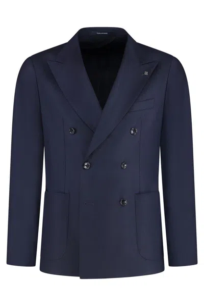 TAGLIATORE TAGLIATORE DOUBLE-BREASTED VIRGIN WOOL JACKET