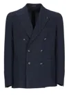 Tagliatore Blazer Doppiopetto In Lino Fiammato