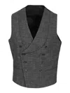 Tagliatore Gilet Revival Opsac Misto Lana Seta In Gray