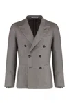 Tagliatore Wool And Silk Double-breasted Jacket