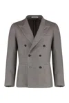 Tagliatore Wool And Silk Double-breasted Jacket