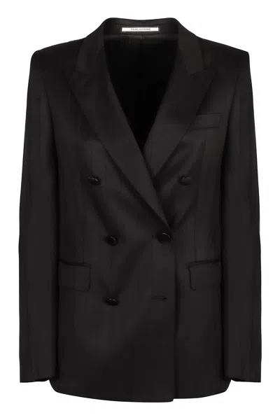TAGLIATORE DOUBLE-BREASTED WOOL BLAZER