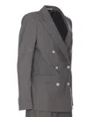 Tagliatore Double-breasted Jacket Flap Pockets In Gray