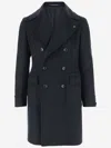 TAGLIATORE TAGLIATORE DOUBLE BREASTED WOOL COAT