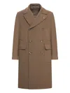 Tagliatore Sherry Wool Coat In Brown