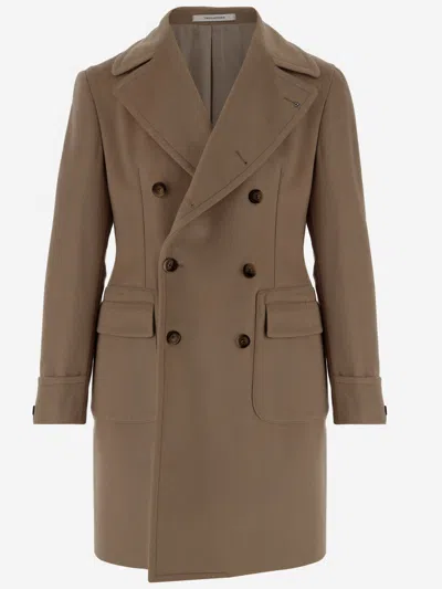 TAGLIATORE DOUBLE-BREASTED WOOL COAT