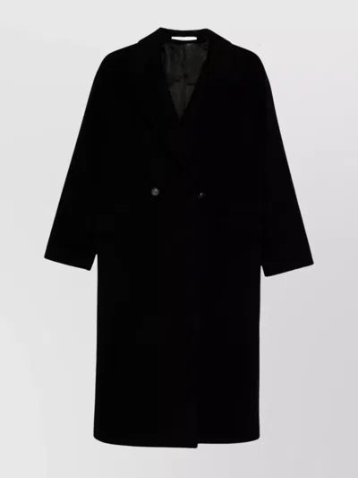 TAGLIATORE DOUBLE-BREASTED WOOL COAT LONG SLEEVES