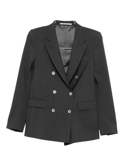 Tagliatore Double-breasted Wool Suit In Multi