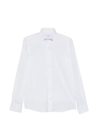 Tagliatore Double-collar Shirt In White