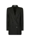 Tagliatore Double-breasted Blazer In Black