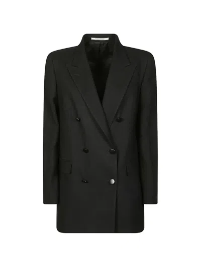 Tagliatore Double-breasted Blazer In Black