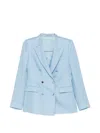 Tagliatore Double-breasted Blazer In Blue