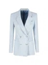 Tagliatore Double-breasted Blazer In Blue