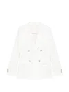 Tagliatore Double-breasted Blazer In White