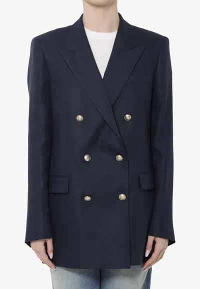 TAGLIATORE DOUBLE-BREASTED BUTTONED BLAZER