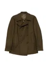 Tagliatore Double-breasted Buttoned Jacket In Green