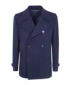 Tagliatore Double-breasted Casual Jacket In Blue