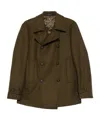 Tagliatore Double-breasted Buttoned Jacket In Brown