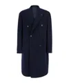 Tagliatore Wool Blend Double-breasted Coat In Multi