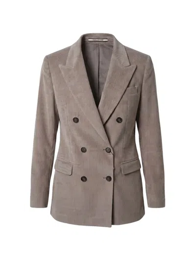 Tagliatore Double-breasted Long-sleeved Jacket In Brown