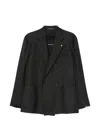 Tagliatore Double-breasted Jacket In Black